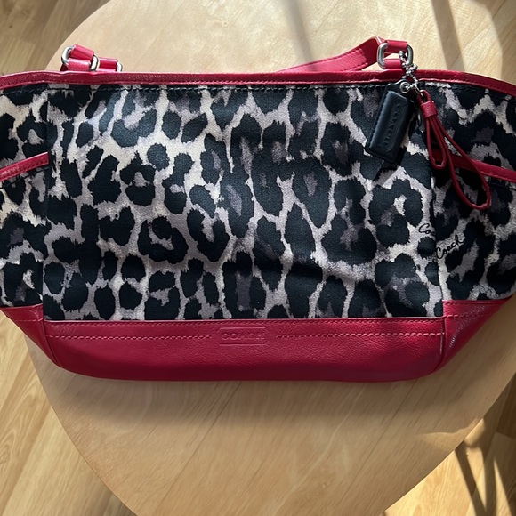 NWOT Coach Ocelot Print Carrie Tote & Wallet Set - Picture 7 of 10